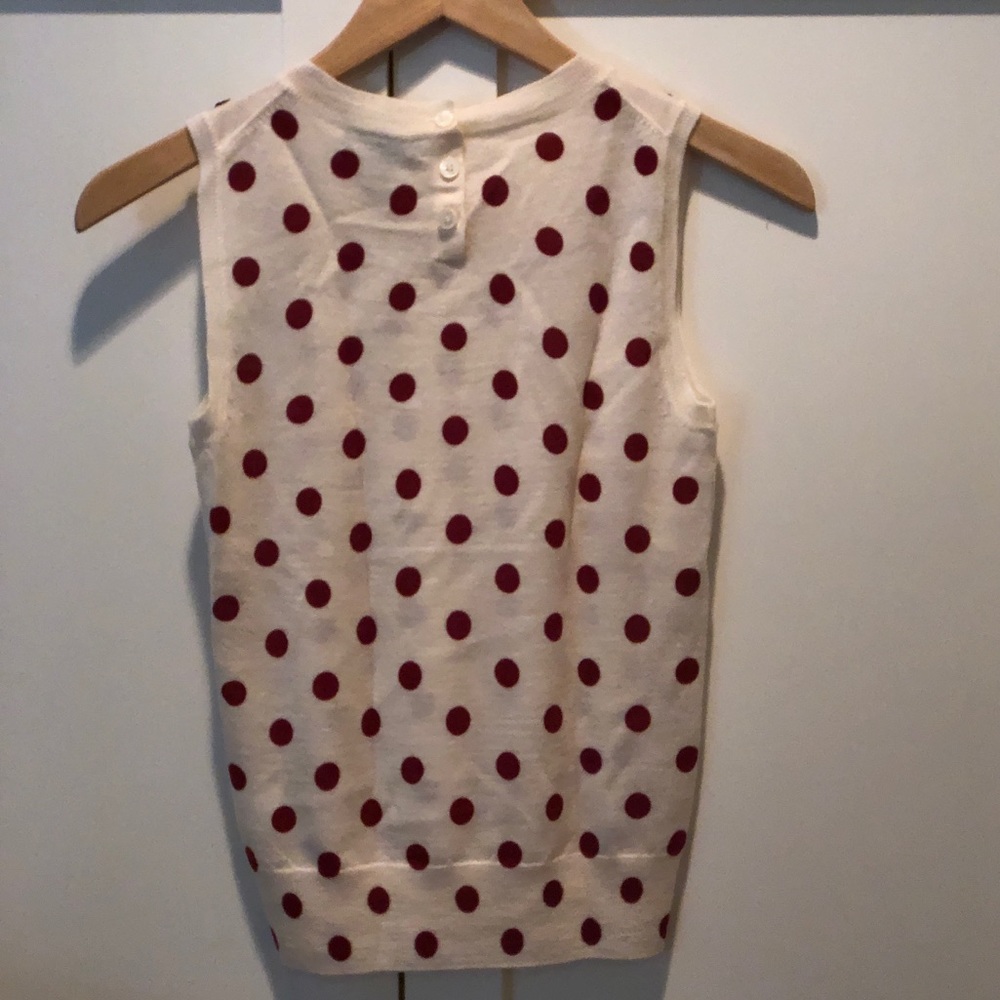 J. Crew Jackie Sequin Polka Dot Sweater Shell - Picture 3 of 5